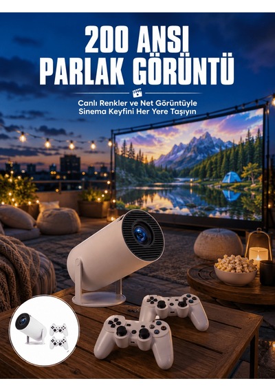 Full Hd 8 Gb Ayaklı Çift Kollu 4k Video Oyun Konsolu Taşınabilir Yeni Nesil - Uczzzzm300maxxxxxx3-1