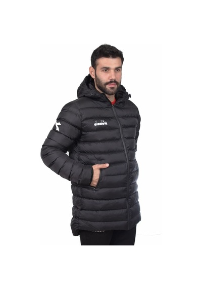 Diadora Roy Anarok Siyah Erkek Şişme Uzun Mont - Royanaroksiyah Siyah