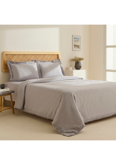 Karaca Home Helios %100 Pamuk Çift Kişilik Nevresim Takımı Gri