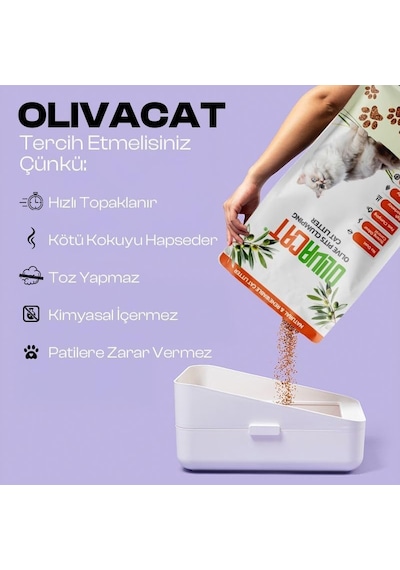 Topaklanan Organik Kedi Kumu 21 L