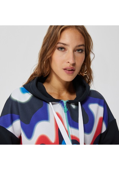 Ace Nayman Angela Renkli Hoodie Sweatshirt Çok Renkli