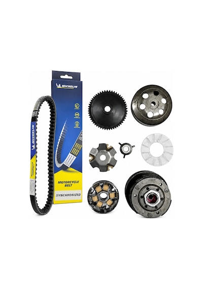Scooter 50 Cc - 80 Cc Ön Varyatör + Arka Debriyaj + Bando Kayış Set -kuba-rks-mondial-