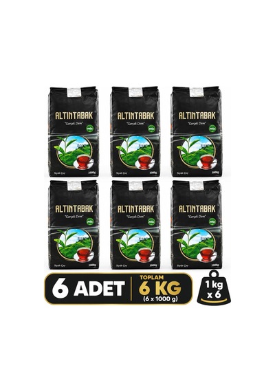 Altıntabak Gold Çay 6 Kg 6 X 1 Kg Ekonomik Paket, Toptan Çay, Kafe, Kıraathane, Çay Ocağı Ve İşletmelere Uygun