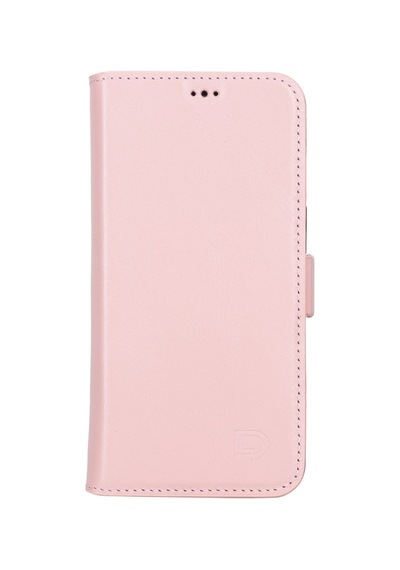 Apple İphone 13 Uyumlu Deri Cüzdanlı Kılıf Toz Pembe Diğer