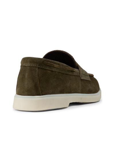 Deery Erkek Yeşil Hakiki Süet Loafer Ayakkabı - 02028myslc01 Yeşil