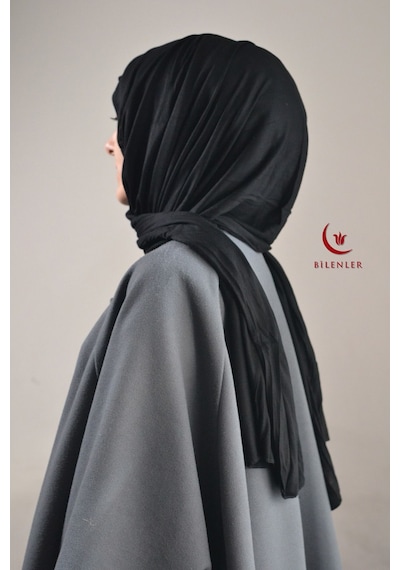 Bilenler Tesettür Penye Şal - 65 X 175 / Siyah Siyah