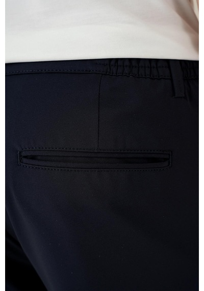 Efor Comfort Fit Beli Lastikli Esnek Casual Lacivert Pantolon P 1173 Lacivert