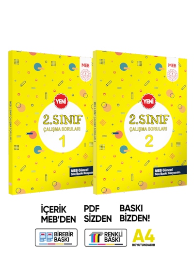 Meb İlkokul 2.sınıf Çalışma Soruları 1 Ve 2 Tüm Dersler Kazanım Pekiştirme Kitap Seti Baskı Ücreti