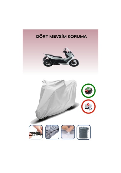 Zontes 350 D Gri Motosiklet Brandası Arka Çanta Uyumlu