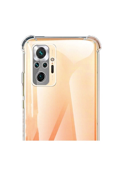 Xiaomi Redmi Note 10 Pro Kılıf Zore Kamera Korumalı Nitro Anti Shock Silikon Renksiz