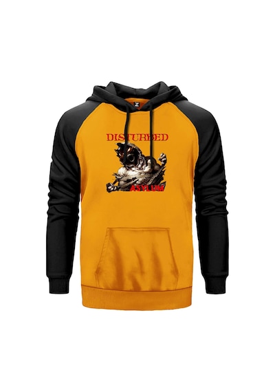 Disturbed Asylum Sarı Renk Reglan Kol Sweatshirt Sarı