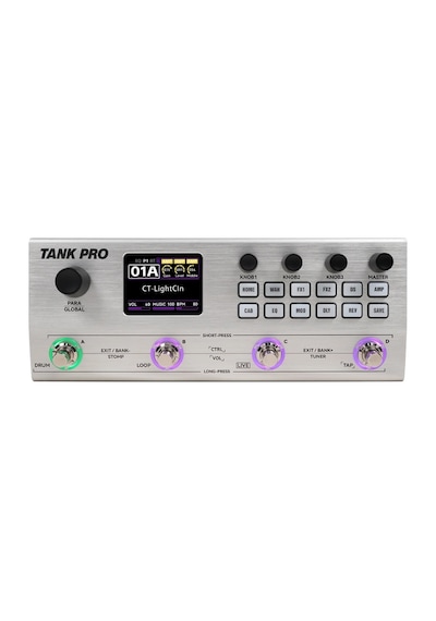 M-vave Tank Pro Elektro Ve Bass Gitar İçin Şarjlı Multi Fx Pedalı