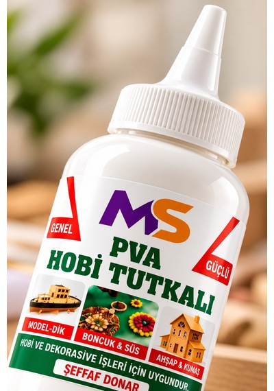 Pva Hobi Tutkalı 150 Gram Şeffaf Hazır Ahşap Karton Kumaş Kağıt Uygulama Maket Yapıştırıcısı