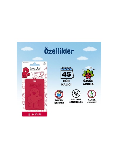Little Joe Kiraz Kokulu Dolap Asma Kart Cherry -45 Gün -ipli Ev