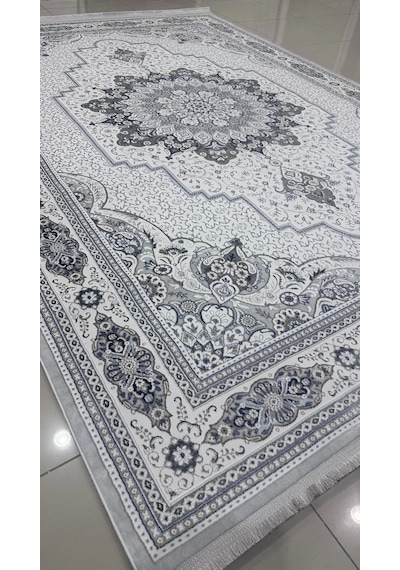 Safyün Halı Kadife Kf500 Gri Mavi 200 X 290 Renkli