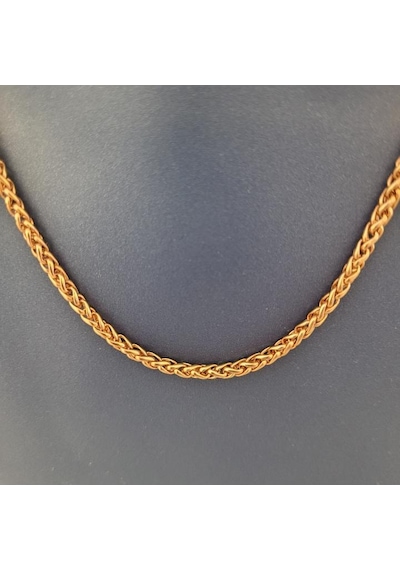Fox Tail Çelik Zincir 60 Cm Bronze Roze Rose Gold