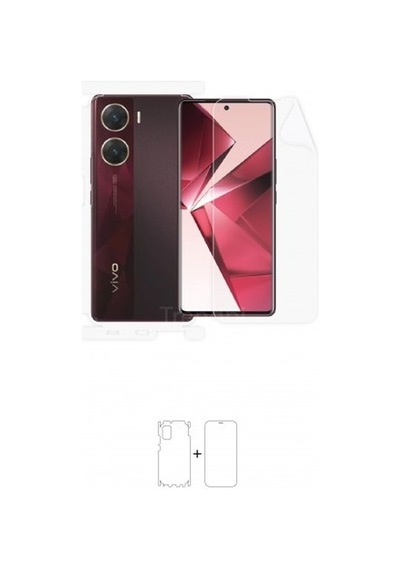 Vivo V29e Ön Arka Ve Yanlar 360 Derece Tam Kaplama Poliüretan Film