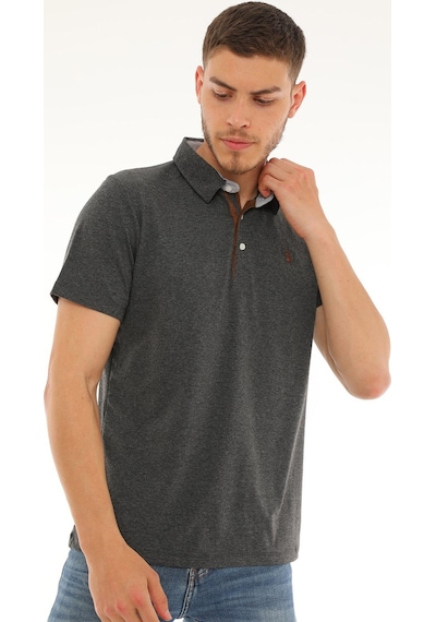T8582 Dewberry Erkek T-shırt-antrasit Antrasit