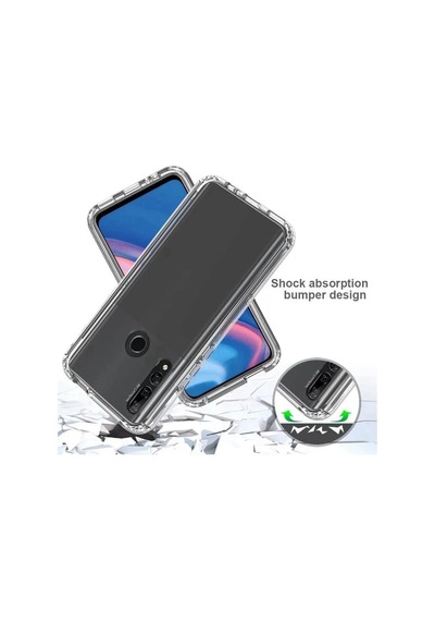İle Uyumlu Şeffaf Clear Silikon Yüksek Kalite Darbeye Dayanıklı Şık Telefon Kılıfı Y9 Prime 2019 / Psmart Z 50 x 22