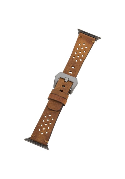 Apple Watch Uyumlu Deri Kordon Vigo 42-44-45mm G19 Taba Diğer