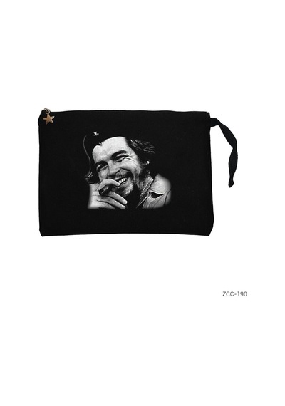 Zepplin Giyim Che Guevara Siyah Clutch Astarlı Cüzdan / El Çantası
