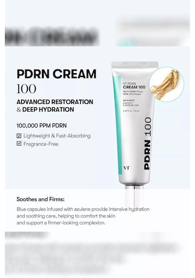 Vt Cosmetics Vt Pdrn Cream 100 Yüz Kremi 50 ML