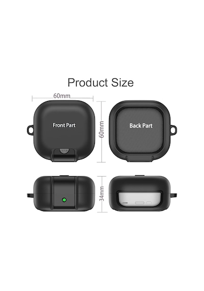 Samsung Galaxy Buds 4 İçin Ve Buds 4 Pro İle Uyumlu Kılıf Güvenlik Kilitli Panzer Telefon Standlı Kulaklık Koruyucu Kapak Anahtarlıklı Kaymaz Soft Dokulu Siyah, Galaxy Buds 4 Pro Samsung Galaxy Buds 4 İçin Ve Buds 4 Pro İle Uyumlu Kılıf Güvenlik Kilitli Panzer Telefon Standlı Kulaklık Koruyucu Kapak Anahtarlıklı Kaymaz Soft Dokulu Siyah, Galaxy Buds 4 Pro