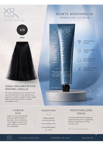 Xr Saç Boyası 1.0 Siyah