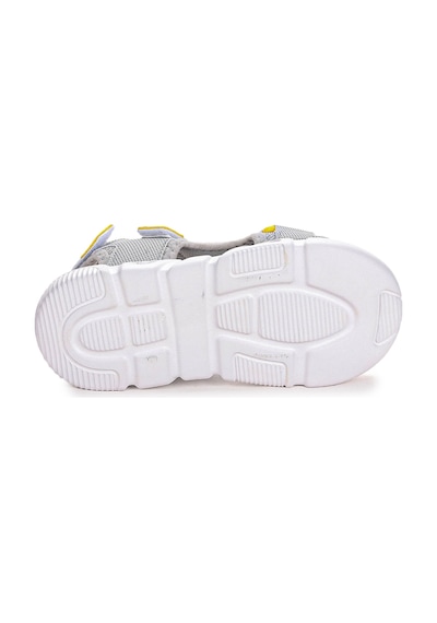 Kiko Kids Cırtlı Yürüyüş Erkek Çocuk Sandalet 2722-27 Gri - Sarı
