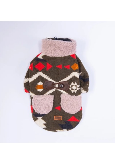 Pawstar Haki Chicago Ethnic Weave Küçük Irk Köpek Pofuduk Ceket