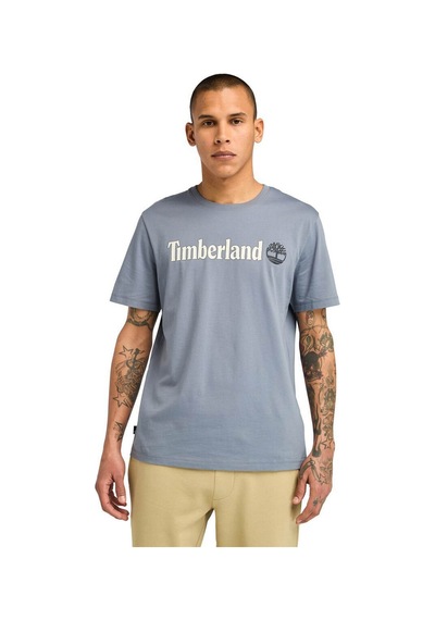 Timberland Kennebec Rıver Linear Log Gri Erkek Kısa Kol T-shirt 000000000102084378 Gri-lıla Gri - Lila