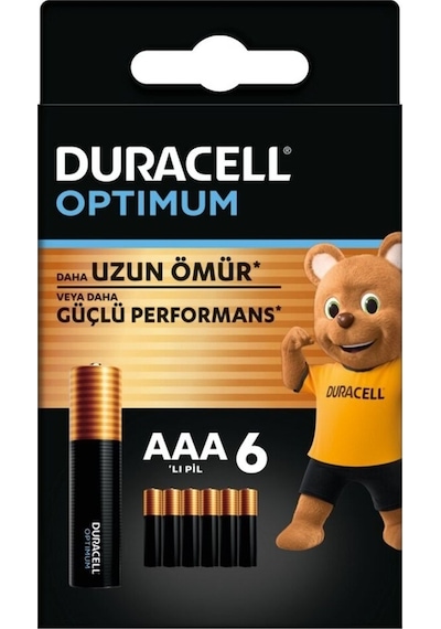 Optimum Aaa Alkalin Ince Kalem Pil, 1,5 V Lr03/mn2400, 6 Lı Paket