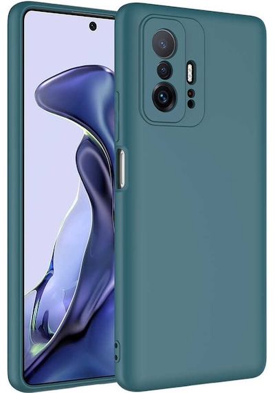 Kilifone - Xiaomi Uyumlu Mi 11t Pro 5g - Kılıf İçi Kadife Koruyucu Mara Lansman Kapak - Koyu Yeşil