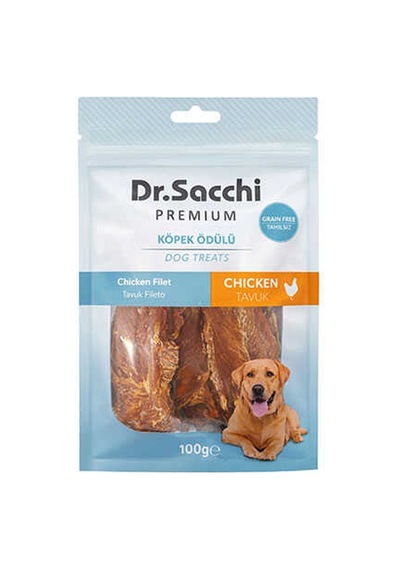 Dr.sacchi Premium Tavuk Fileto Tahılsız Köpek Ödülü 100 Gr