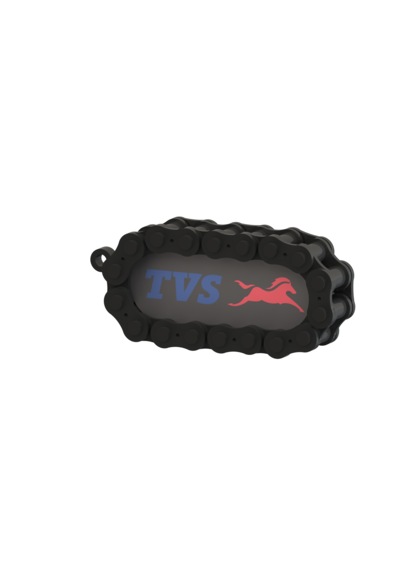 Tvs Marka Motosiklet İçin Anahtarlık Kırmızı - Siyah