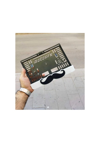 Bıyık Uyumlu Motor Plakalık
