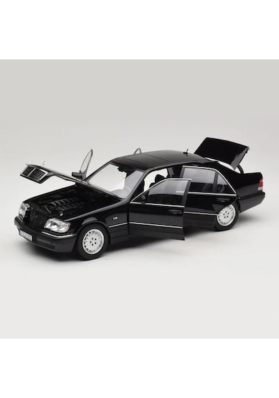1:18 Ölçek 1997 Mercedes Benz S Class S600 W140 Diecast Metal Minyatür Model Araba 25cm