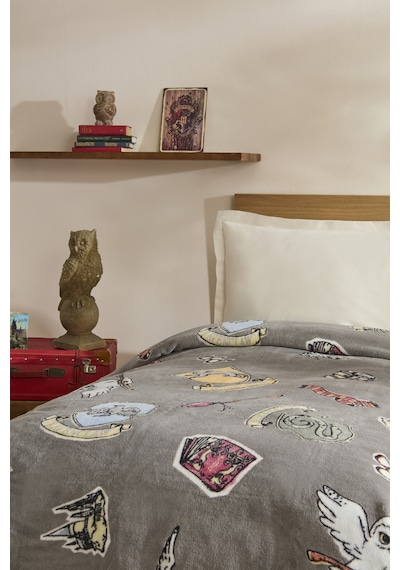 Karaca Home Harry Potter Draco Tek Kişilik Battaniye Antrasit