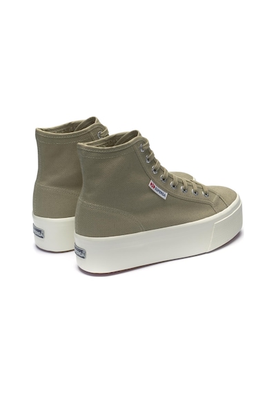 Superga 2708 Hi Top Kadın Gri Bilekli Sneaker Gri-263