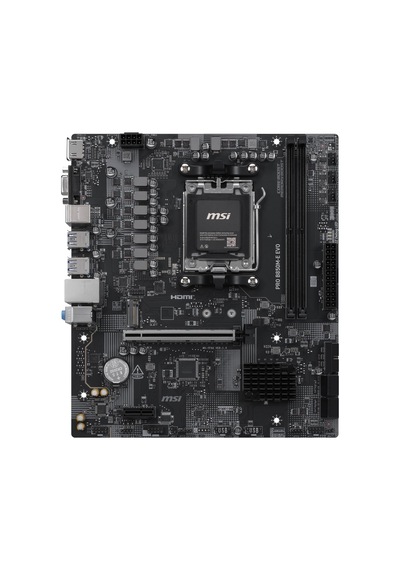 Mb Pro B850m-e Evo Am5 Ddr5 8200mhz Oc Hdmı Vga M.2 Usb 5gbs 2.5g Lan Matx