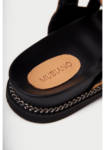 Mubiano Hakiki Deri Mb3838-n Ortopedik Taban Kadın Nude Terlik Nude