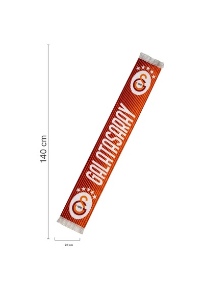 Galatasaray Lisanslı 5 Yıldız Kırmızı Şal Atkı