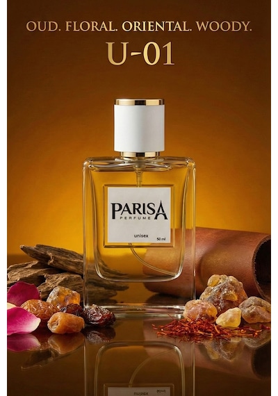 U-01 Secret Words Edp 50 Ml - Gül & Ud Notalı Oryantal Çiçeksi Unisex Parfüm Prsu01 Oryantal