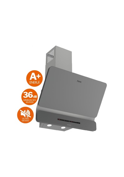 Ferre Fryart Fusion XE63CPR - MS261 - D082-SA Vitroseramik Elektrikli Gri Ankastre Set