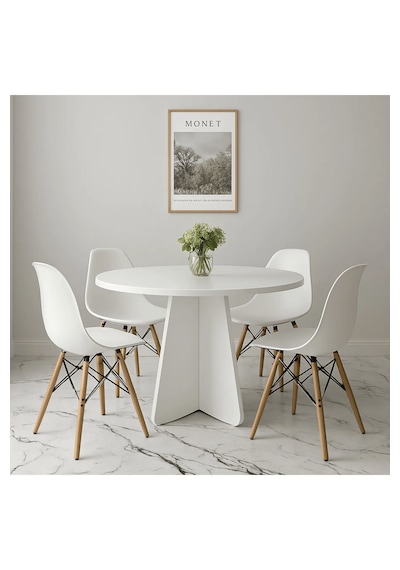 Yuvarlak Modern Dekoratif Yemek Masası Mutfak Masası-dekoratif