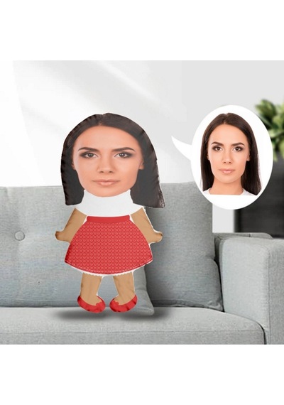Kişiye Özel Fotoğraflı Şekilli Bebek Yastık Oyuncak Çok Renkli