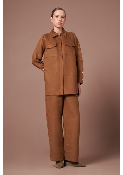 Ftz Women Kadın Süet Takım Camel 31276 Camel