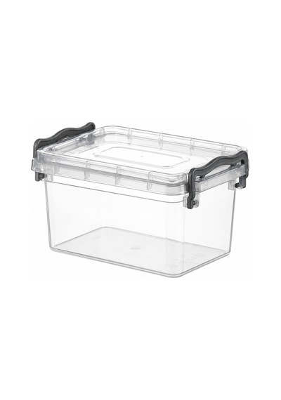 Midi Box Saklama Kabı 6 L Kapaklı Plastik Mutfak Düzenleyici Şeffaf