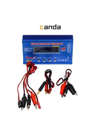 Candagrup Imax B6 80W Adaptörlü Rc Lityum Pil Şarj Cihazı 18650 Pil Şarj