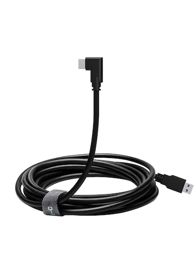 5 Metre Vr Bağlantı Kablosu Usb-c Usb-a 90 L Tipi Hızlı Ve Düşük Gecikmeli Data Kablo Vr Gözlük Uyumlu Esnek & Dayanıklı